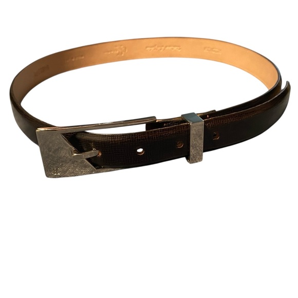 Calvin Klein Black and Silver Belt - Picture 1 of 7